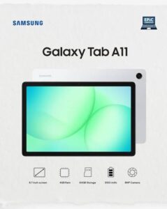 SAMSUNG GALAXY TAB A11 – 4GB RAM / 64GB Storage | LTE Simcard + WiFi | PALACE IT FACTORY LTD | Palace it Factory LTD SAMSUNG GALAXY TAB A11 - 4GB RAM / 64GB Storage | LTE Simcard + WiFi